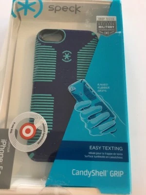 Funda Speck CandyShell Grip iPhone 5c, azul cadete/azul caribeño precio de venta sugerido por el fabricante 34,99 USD Foto 1 de 4