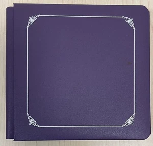 CREATIVE MEMORIES 7” By 7” PURPLE PHOTO ALBUM WITH PAGES - Picture 1 of 3