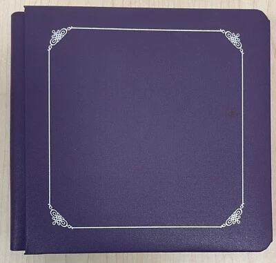 "ÁLBUM DE FOTOS PÚRPURA CON PÁGINAS RECUERDOS CREATIVOS 7"" por 7""" Foto 1 de 3
