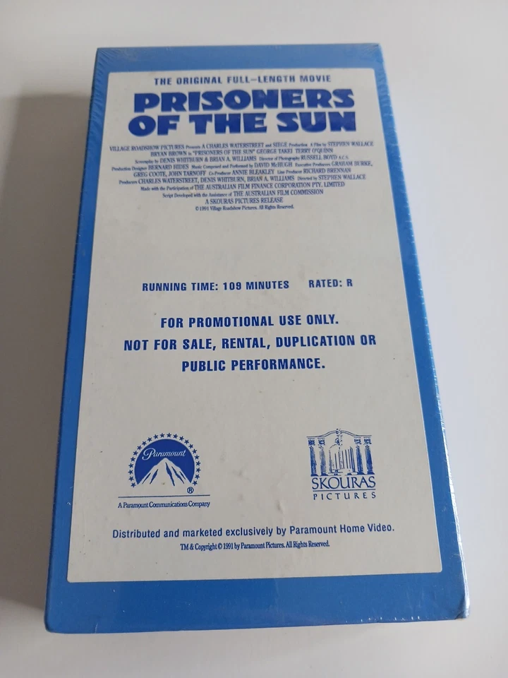 Prisoners of the Sun VHS (1991) Screener Prom Demo George Takei NEW/SEALED - Image 1 of 2