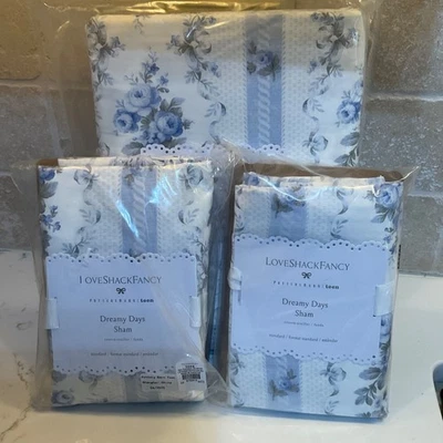 Funda nórdica y fundas de lujo POTTERY BARN TEEN Love Shack nueva con etiquetas Foto 1 de 3