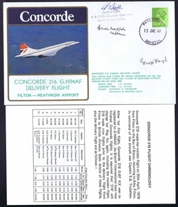 '80 BA MAIDEN FLT CONCORDE G-N94AF SIGNED WALPOLE/FLOYD COVER_FILTON-HEATHROW_RA - Picture 1 of 2