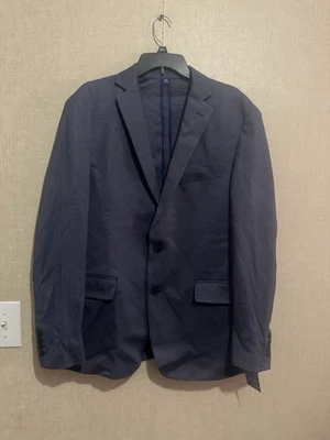 Apt. 9 Men’s Premier Flex Knit Sport Coat Dark Blue Sz 44R 2 Button Close - Image 1 of 4