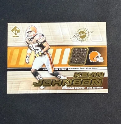 2001 年私人库存凯文·约翰逊·克利夫兰布朗正品比赛球衣 — 第 1/2 张图片