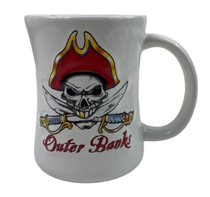 Tazza da caffè in ceramica Outer Banks teschio pirata e nave - Foto 1 di 10