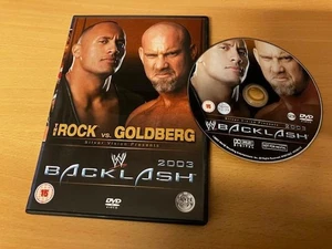 WWE BACKLASH 2003 DVD Regionalcode The Rock vs Goldberg WWF NWO WCW - Picture 1 of 3