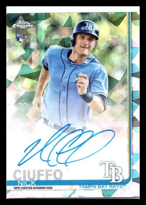 2019 Topps Chrome Sapphire Edition Auto Nick Ciuffo #CSA-NC Rookie Auto RC - Image 1 of 2