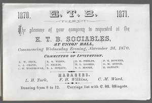 Vermont ETS Sociables 1870 Tanz tolles Forschungsprojekt - Bild 1 von 1