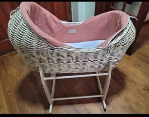 Organic Natural Noah Pod® Rust Orange / With Deluxe Rocking Stand / Inc Bedding - Picture 1 of 6