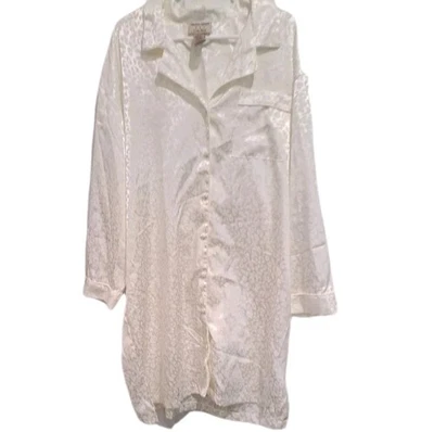 Amanda Stewart Cozy Wear 2X  Silky Dressing Gown Robe Sexy Romantic Classic Soft - Image 1 of 4