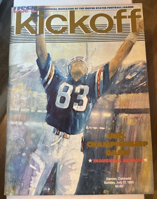 1983 Philadelphia Stars vs Michigan Panthers USFL Championship Football Program - Image 1 of 4