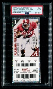 Tua Tagovailoa & Jeudy NCAA Debut - 2017 PSA Ticket Alabama Fresno State PSA 6 - Bild 1 von 2