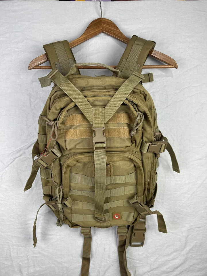 Mochila Orca Tactical MOLLE Coyote Marrón Hidratación Vejiga Manguera Paquete Mochila Foto 1 de 4