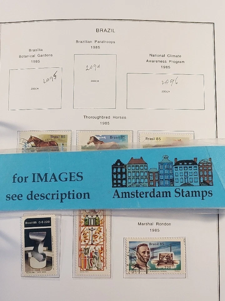 Бразилия 1985-2024!! Vf б/у MNH огромная коллекция в 2 альбомах High Cat значение TOP! - Изображение 1 из 1