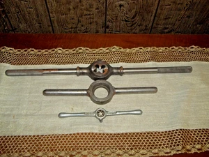 3 SCHWERLAST Schneideisen Schraubenschlüssel Griffe - Bild 1 von 10