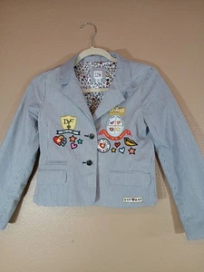DVF GAPKids Girl's XXL Striped with Appliques Blazer Jacket NWOT DARLING! - Picture 1 of 20