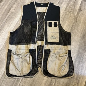 Mens Redhead  MESH Shooting Hunting Fishing Vest Black and Beige **READ** - Picture 1 of 5