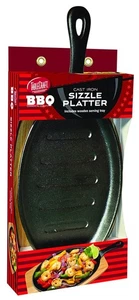 TableCraft BBQ117 Gusseisen Fajita Pfanne Set, 17 Zoll vorgewürzt schwarz  - Bild 1 von 1