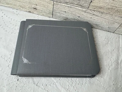 Nuevo Álbum Homenaje Creative Memories 8 X 6 Gris con Páginas Borde Plateado-Paquete Abierto Foto 1 de 4