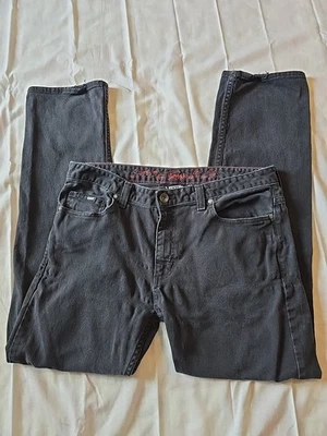 Pantalones de mezclilla Vans color negro pierna recta para hombre talla 34x30 Foto 1 de 4