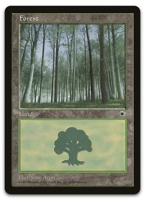 Forest (Pale Trees) (NM) Portal POR Magic MTG - Image 1 of 2