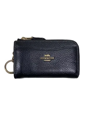 COACH Card Case Leather Black CH162 made in Japan - Image 1 of 4