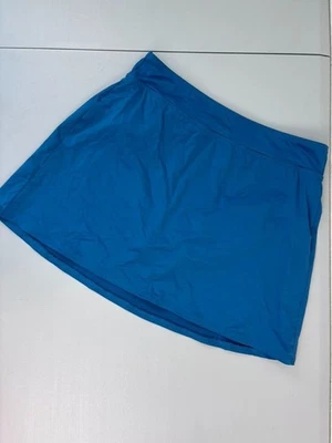 Lands' End женщин 4L длинный бирюзовый синий юбка плавать низ скромный купальник - Изображение 1 из 4