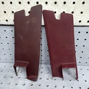 1973 - 1977 Elcamino Chevelle Cutlass Bucket Seat Rail Floor Covers Burgundy - Picture 1 of 2
