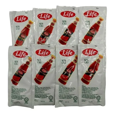 LIFE CHILLI ️ EX (04/07/26) / TOMATO SAUCE 10G  EX (11.07.26) (125 Sachets)  - Image 1 of 2