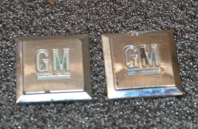 Par de emblemas de puerta de guardabarros GM 1984-2010 insignia logotipo símbolo placa de nombre Chevy Buick Foto 1 de 3
