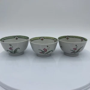 Vintage Chinesische Export Porzellan Tassen Famille Rose 3er Set - Bild 1 von 19