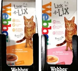 More details for 10 x webbox lick-e-lix cat yogurt : yougurty adult kitten treats bp soft feed