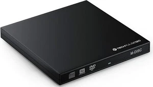 techPulse120 USB 3.0 Typ C M-Disc externer DVD CDRW Brenner Writer Reader Burner - Bild 1 von 6
