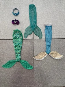 Vintage Disney Ariel + Barbie Mermaid Tails Outfits - Picture 1 of 8