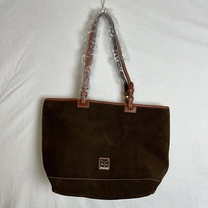 Dooney & Bourke Brown Suede Medium Lee Tote NEW - Picture 1 of 5