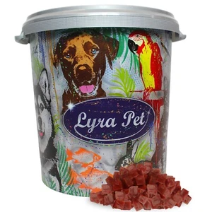 5 kg Entenbrustwürfel Kausnack Hundefutter Kauartikel Lyra Pet® in 30 L Tonne - Bild 1 von 8
