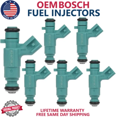 PACK DE 6 INYECTORES DE COMBUSTIBLE BOSCH OEM PARA 2001-2004 Chrysler, Dodge 2.7L V6 Foto 1 de 4