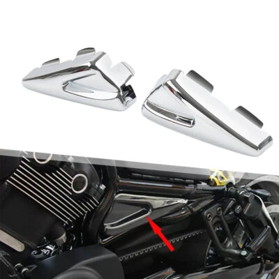 Chrome Side Frame Tank Covers For Harley V-Rod Muscle 09-17 Night Rod 07-11 Foto 1 de 4
