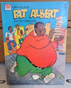 Libro para colorear de colección Fat Albert & The Cosby para niños, 1973, 1066 ¡RARO! Bill Cosby - Imagen 1 de 14
