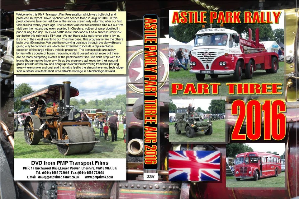 3367. Astle Park Steam Rally.  Steamers, Truck, Tractors, Cars. August 2016. Sho - Image 1 of 1