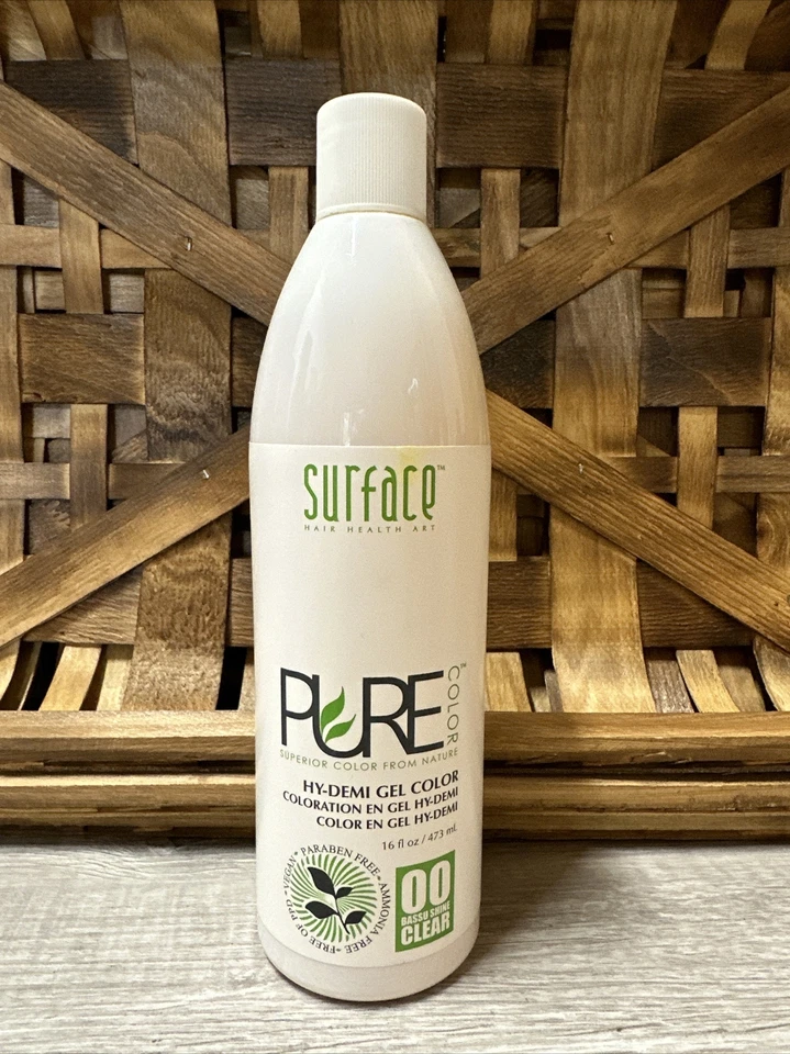 SURFACE PURE Color By-Demi 凝胶颜色 00 巴苏闪耀透明 16 盎司 — 第 1/1 张图片
