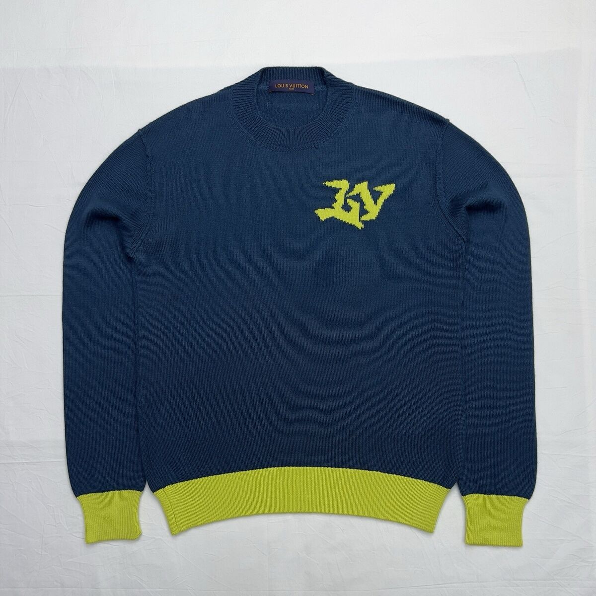 Louis Vuitton Blue Crew Neck Sweaters for Men for sale | eBay