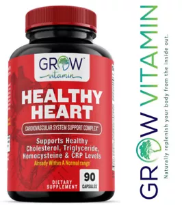 NEW! (90) Grow Vitamin Healthy Heart Capsules BB 12/2026 FREE Ship! - Picture 1 of 6