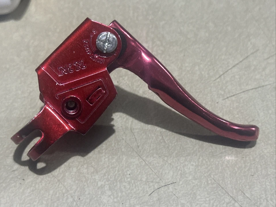 Alavanca de freio vintage MX vermelha OG Old School BMX 70s 80s Race 22.2 - Imagem 1 de 3