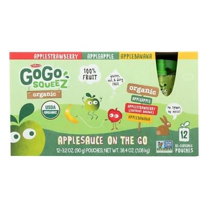 Gogo Squeez Gogo - Applesauce - Organic - Variety - Case of 6 - 12/3.2oz - Picture 1 of 2