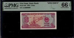 Vietnam 5 Hao 1985 P90s PMG66 - Picture 1 of 2
