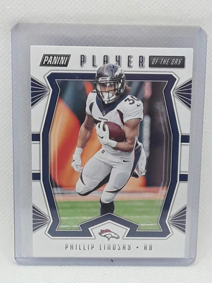 Phillip Lindsay 2019 Panini Player Of The Day Football - #45 - Denver Broncos - Image 1 of 2