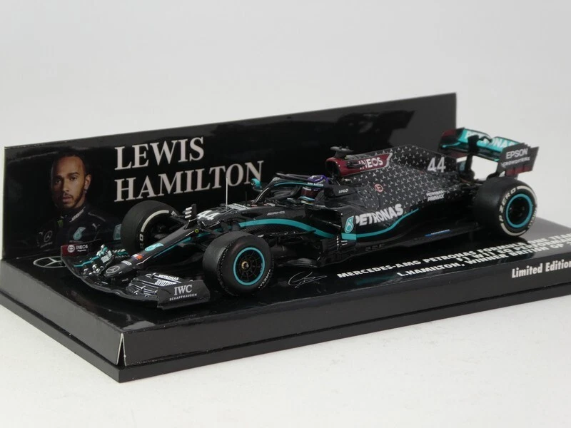 Minichamps Mercedes W11 Hamilton World Champion British GP 2020 1/43 410200444 - Immagine 1 di 4