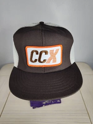 Vintage Tonkin CCX Patch  Brown White Snapback Trucker Hat Cap - Image 1 of 4