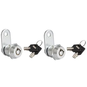 2 Keyed Different Tubular Cam Lock 5/8" Camper Drawer Toolbox Cabinet Removable - Picture 1 of 6